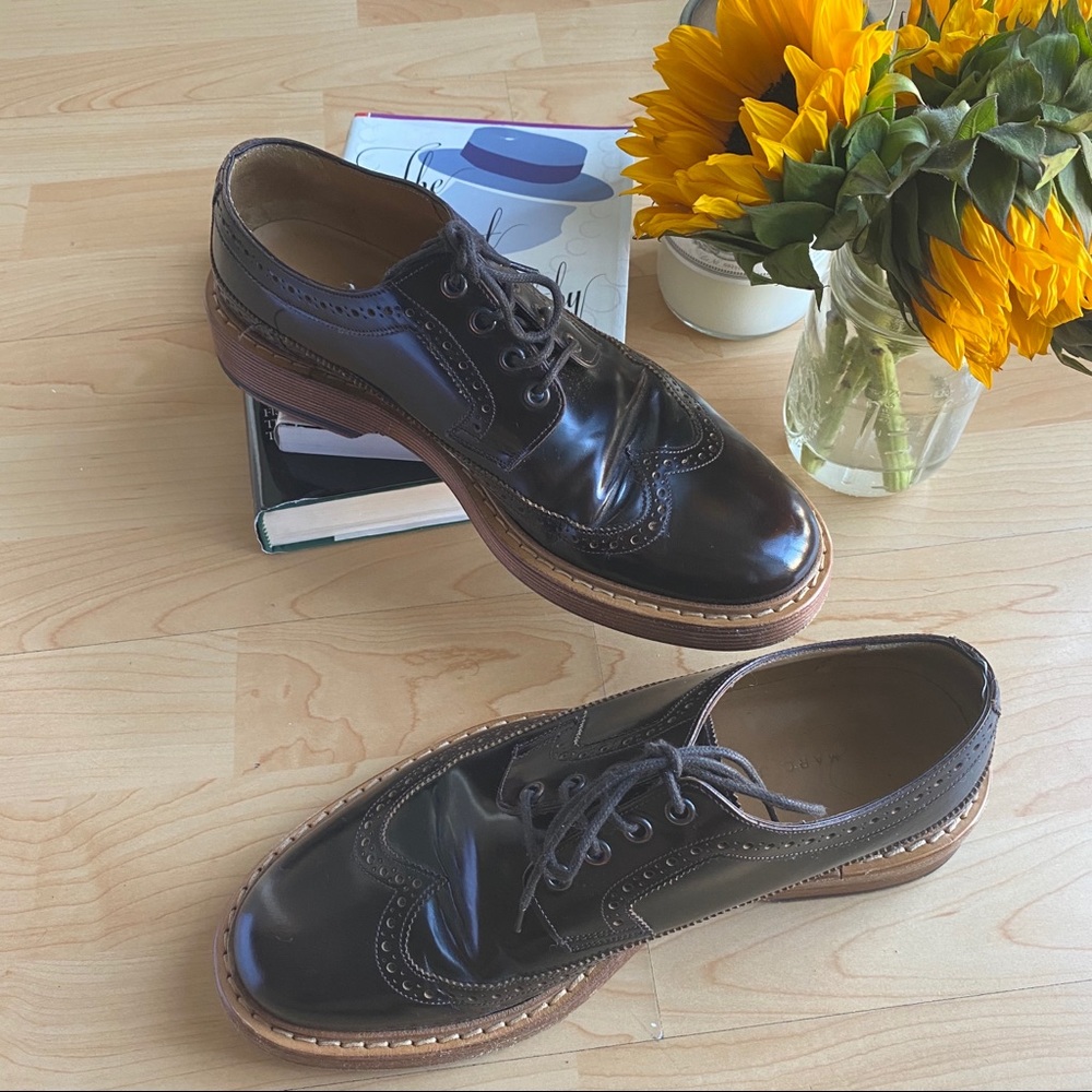 marc jacobs brown oxford shoes
